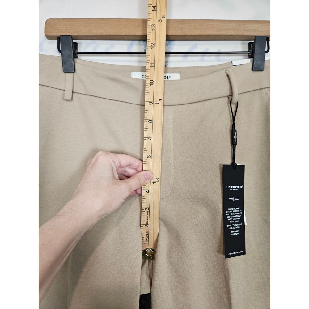 Liverpool Los Angeles Kelsey Wide Leg Trouser Biscuit Tan Womens 10/30 - Picture 9 of 11